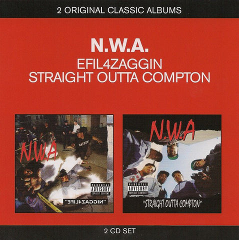 N.W.A. - Efil4zaggin / Straight Outta Compton (2xCD, Comp, RM) - NEW