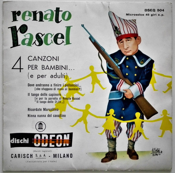 Renato Rascel - 4 Canzoni Per Bambini (E Per Adulti) (7", EP) - NEW