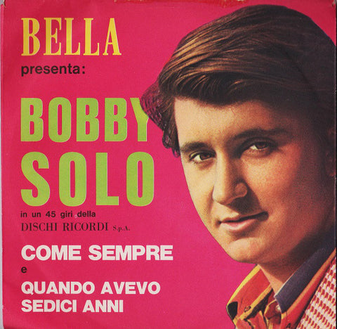 Bobby Solo - Bella Presenta: Bobby Solo (7", Promo) - USED
