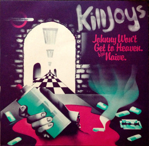 The Killjoys - Johnny Won't Get To Heaven (7", Whi) - USED