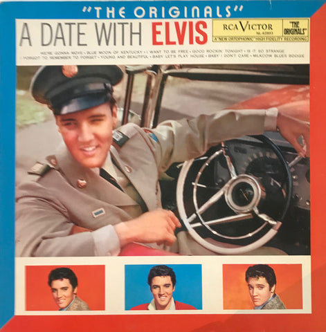 Elvis Presley - A Date With Elvis (LP, Comp, RE) - USED