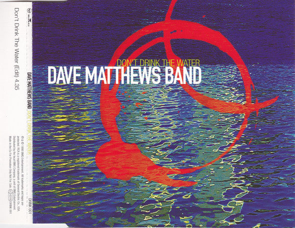 Dave Matthews Band - Don't Drink The Water (CD, Single, Promo) - USED