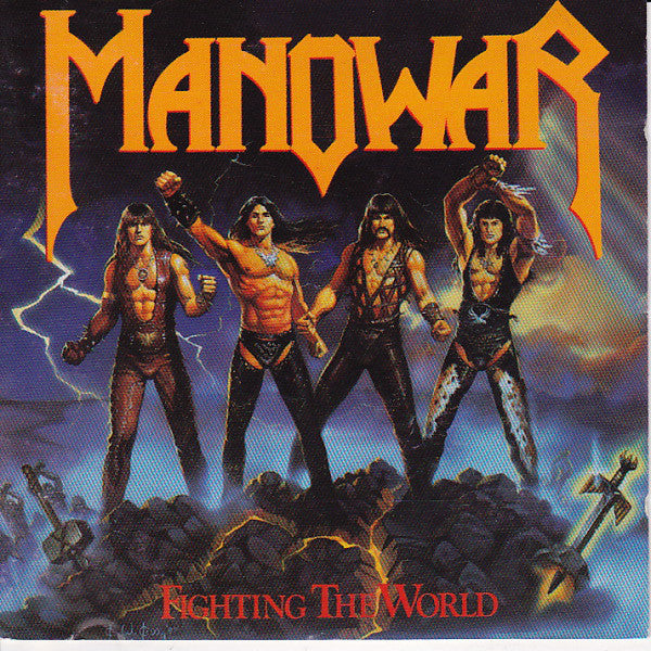 Manowar - Fighting The World (CD, Album, RP) - USED