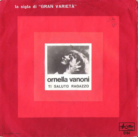 Ornella Vanoni - Ti Saluto Ragazzo (7") - USED