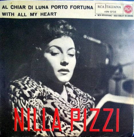Nilla Pizzi - Al Chiar Di Luna Porto Fortuna (7") - USED