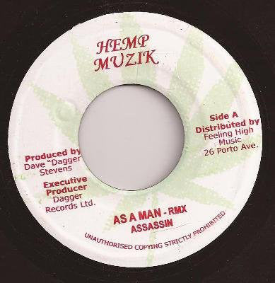 Sizzla / Asassin* - Nah Apologize Rmx / A Man (7", Unofficial) - USED