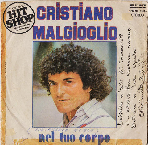 Cristiano Malgioglio - Nel Tuo Corpo (7") - USED