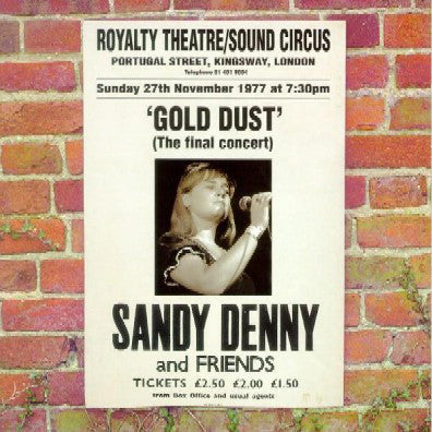 Sandy Denny - Gold Dust - Live At The Royalty (CD, Album) - NEW