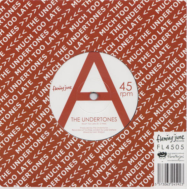 The Undertones - Much Too Late (7") - USED