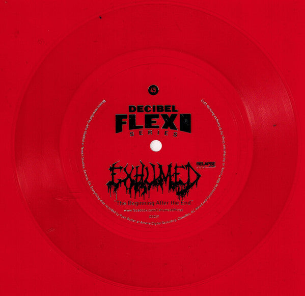 Exhumed - The Beginning After The End (Flexi, 7", S/Sided, Ltd, Red) - USED