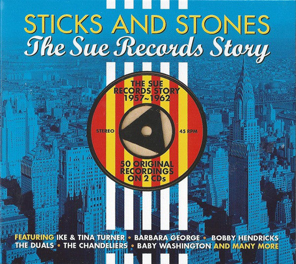 Various - Sticks And Stones - The Sue Records Story (2xCD, Comp, Dig) - USED