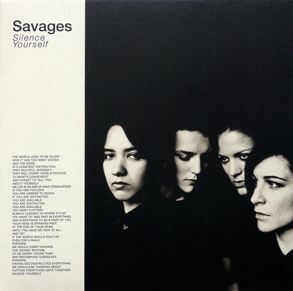 Savages (2) - Silence Yourself (LP, Album) - NEW