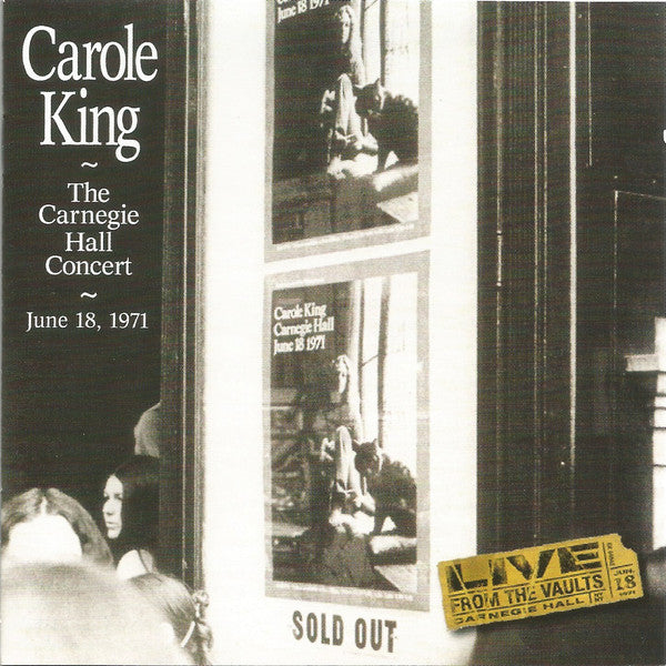 Carole King - The Carnegie Hall Concert (CD, Album) - USED