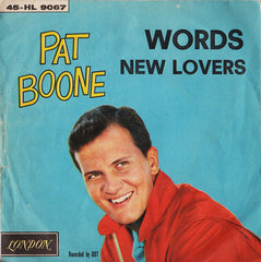 Pat Boone - Words / New Lovers (7", Single) - USED