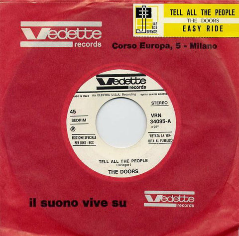 The Doors - Tell All The People  (7", Jukebox) - USED