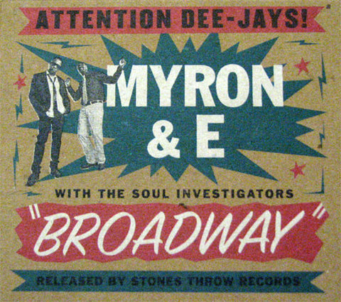 Myron & E* With The Soul Investigators - Broadway (CD, Album) - NEW