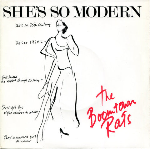 The Boomtown Rats - She's So Modern (7", Single) - USED