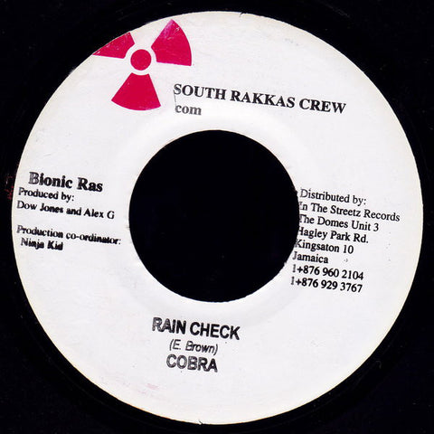 Cobra* / Dynamic MC* - Rain Check / All Night Party (7") - USED