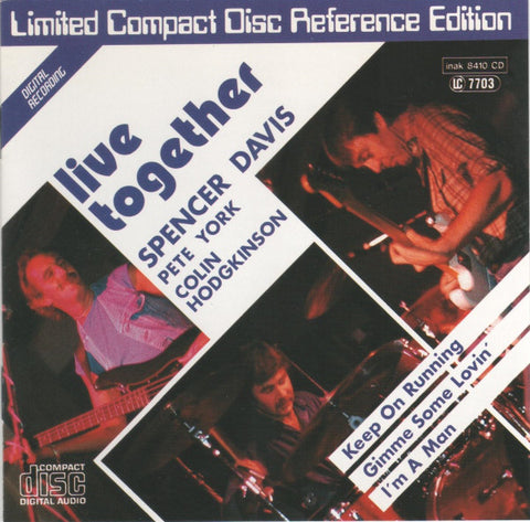 Spencer Davis, Pete York, Colin Hodgkinson - Live Together (CD, Album, Ltd) - USED