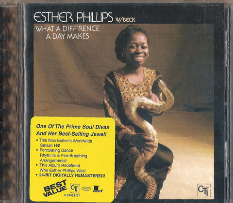 Esther Phillips W/ Beck* - What A Diff'rence A Day Makes (CD, Album, RE, RM) - USED