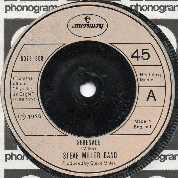 Steve Miller Band - Serenade (7") - USED
