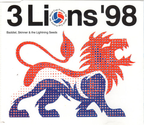 Baddiel*, Skinner* & The Lightning Seeds* - 3 Lions '98 (CD, Single) - USED
