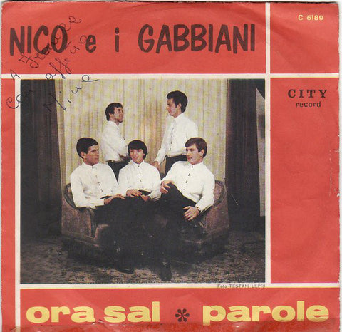 Nico E I Gabbiani - Ora Sai / Parole (7") - USED