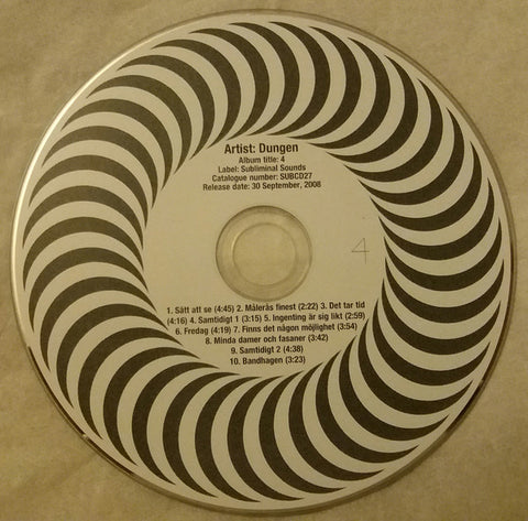 Dungen - 4 (CD, Album, Promo) - USED