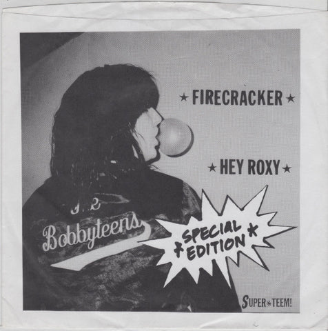 The Bobbyteens - Firecracker / Hey Roxy (7", Single, Blu) - USED