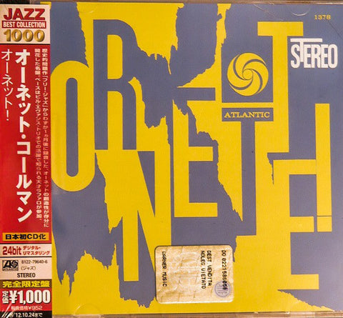 The Ornette Coleman Quartet - Ornette! (CD, Album, RE) - USED