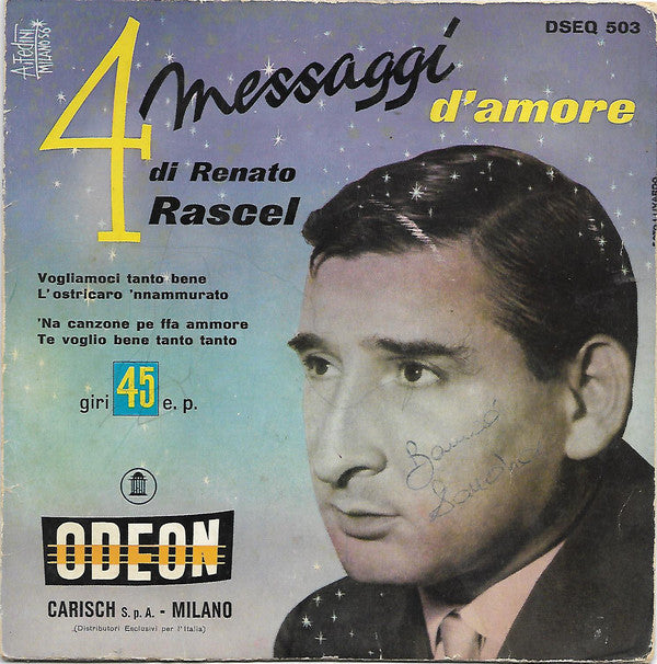 Renato Rascel - 4 Messaggi D'Amore (7", EP) - USED