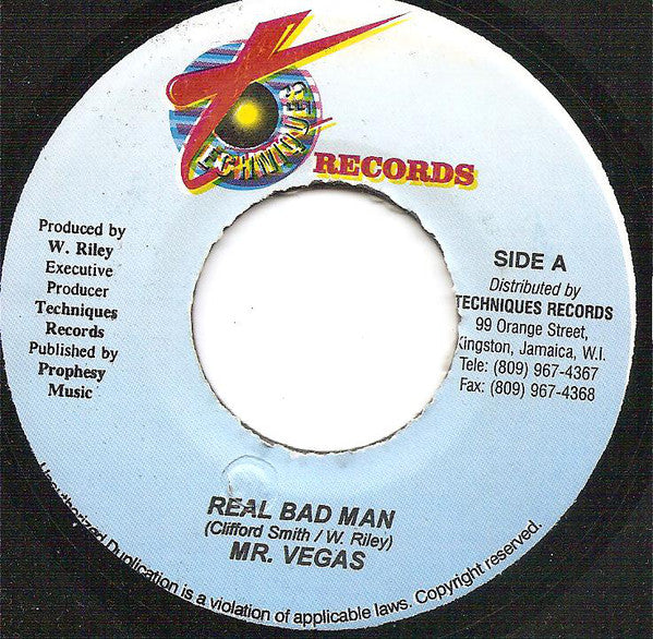Mr. Vegas - Real Bad Man (7") - USED