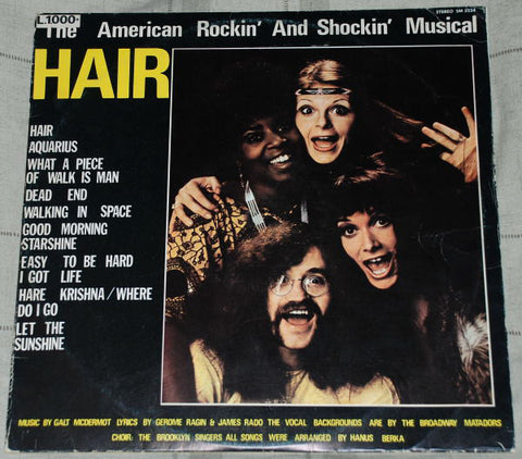 Reddy (2), Sue Kramer*, The Broadway Matadors* - Hair - The American Rockin' And Shockin' Musical (LP, Album) - USED