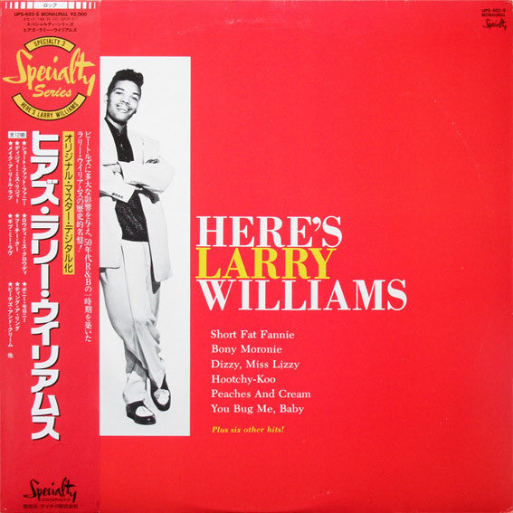 Larry Williams (3) - Here's Larry Williams (LP, Album, Mono, RE) - USED