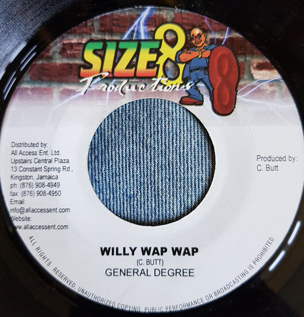 General Degree - Willy Wap Wap (7", Single) - USED