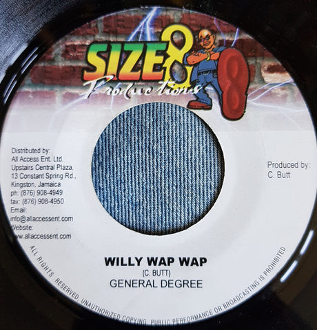 General Degree - Willy Wap Wap (7", Single) - USED