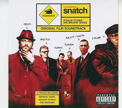 Various - Snatch - Stealin' Stones And Breakin' Bones (Original Film Soundtrack) (CD, Comp) - USED