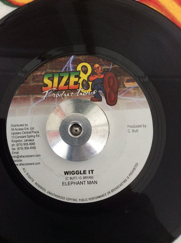 Elephant Man, Brian & Tony Gold - Wiggle it / Hey Girl (7") - USED