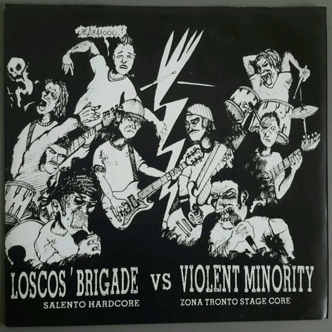 Loscos' Brigade / Violent Minority - Untitled (7", Ltd) - USED