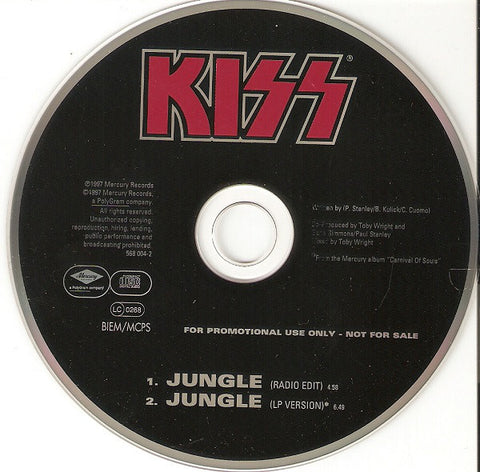 Kiss - Jungle (CD, Single, Promo) - USED