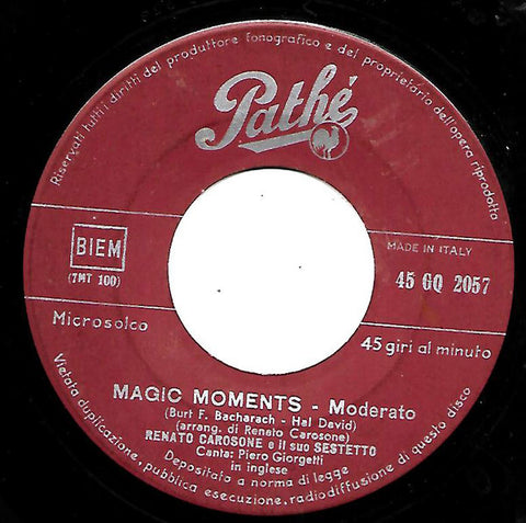 Renato Carosone E Il Suo Sestetto - Magic Moments / Mama Guitar (7", Mono) - USED