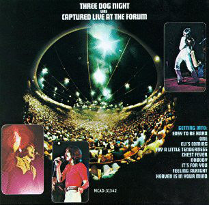 Three Dog Night - Captured Live At The Forum (LP, Album) - USED