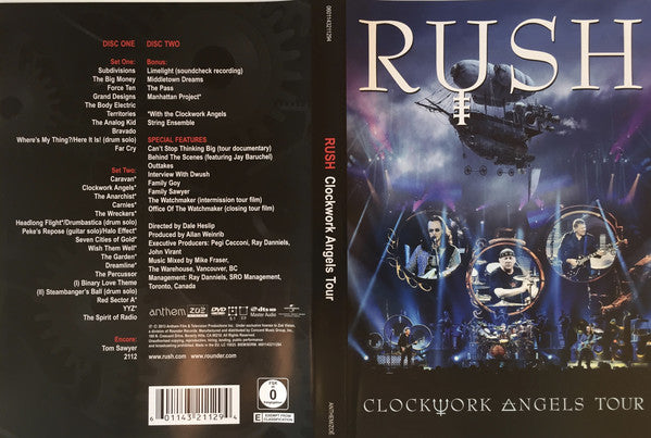 Rush - Clockwork Angels Tour (2xDVD) - USED