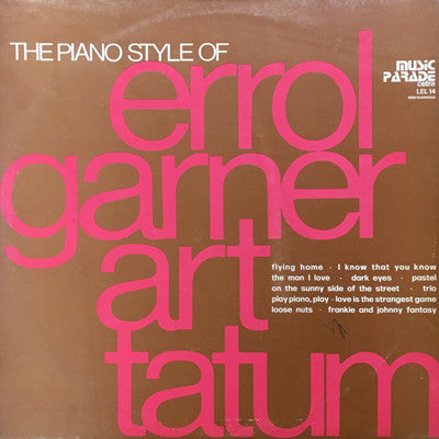 Erroll Garner, Art Tatum - The Piano Style Of (LP) - USED