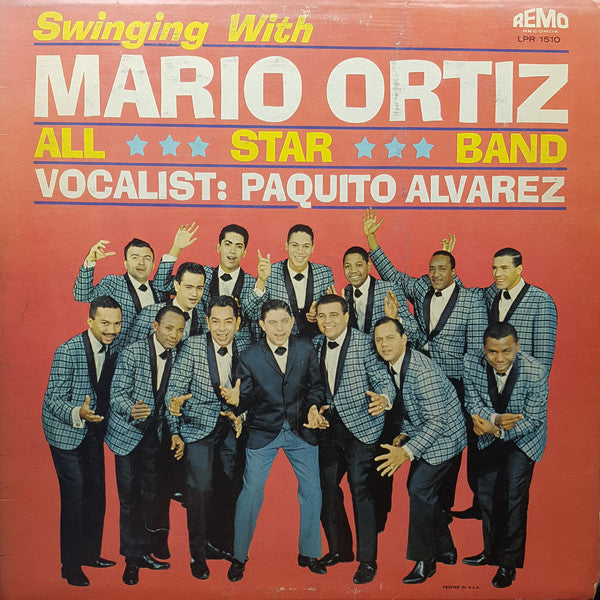Mario Ortiz All Star Band Vocalist: Paquito Alvarez - Swinging With Mario Ortiz All Star Band (LP, Album) - USED