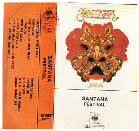 Santana - Festivál (Cass, Album) - USED