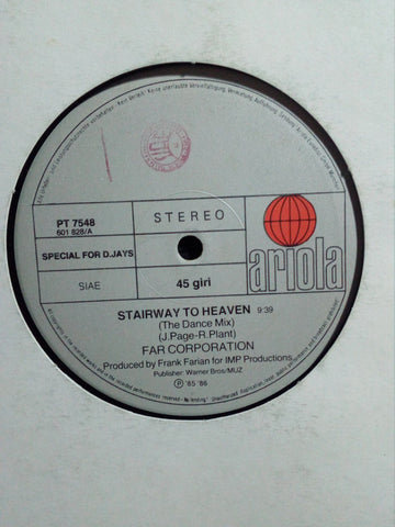 Far Corporation / Warp 9 / Sam Harris (2) - Stairway To Heaven / Skips A Beat / I'd Do It All Again (12", Promo) - USED