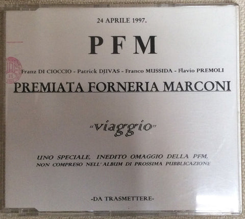 Premiata Forneria Marconi - Viaggio (CD, Single, Promo) - USED