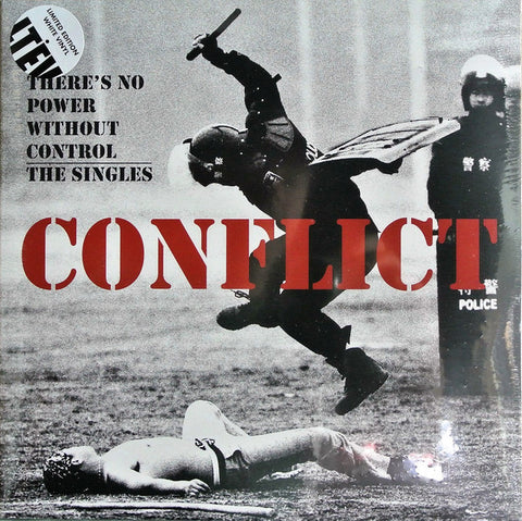 Conflict (2) - There's No Power Without Control - The Singles (2xLP, Comp, Ltd, RE, Whi) - NEW