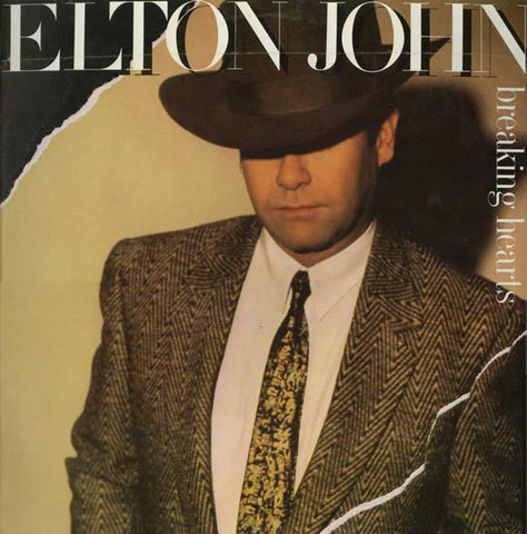 Elton John - Breaking Hearts (LP, Album) - USED